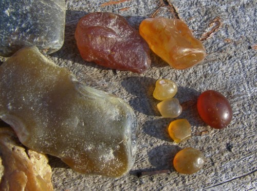 Naturally polished Fraser River gems.