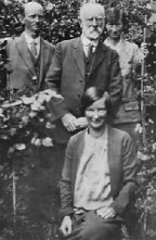 A young Anne Treneer (seated) with her father & sister Susan