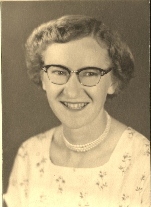 My mom in 1959. Portrait taken in Reedley, California, just before her marriage and move to British Columbia.