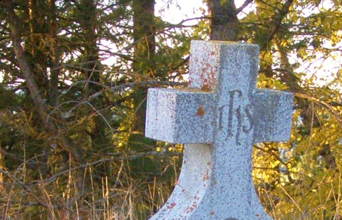 Country Church Gravestone, Alexandria, BC - October 2012