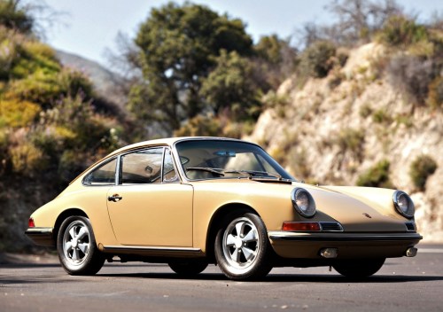 Couldn't find a white Porsche 911 S, but here's a 1966 in an elegant shade of sand, suitably posed against a Mediterranean-looking setting. How'd you like to tootle about the Levant driving this?