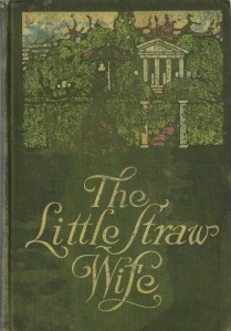 My vintage copy is terribly faded. The cover illustration depicts a female figure in long pink gown holding a pink parasol, against the backdrop of a white-columned mansion. (You may need to use your imagination.)