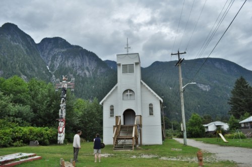 Here is arecent photo of St. George's Anglican Church in Kingcome Village.