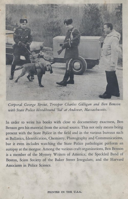 seven steps east ben benson back cover bio 1959 001